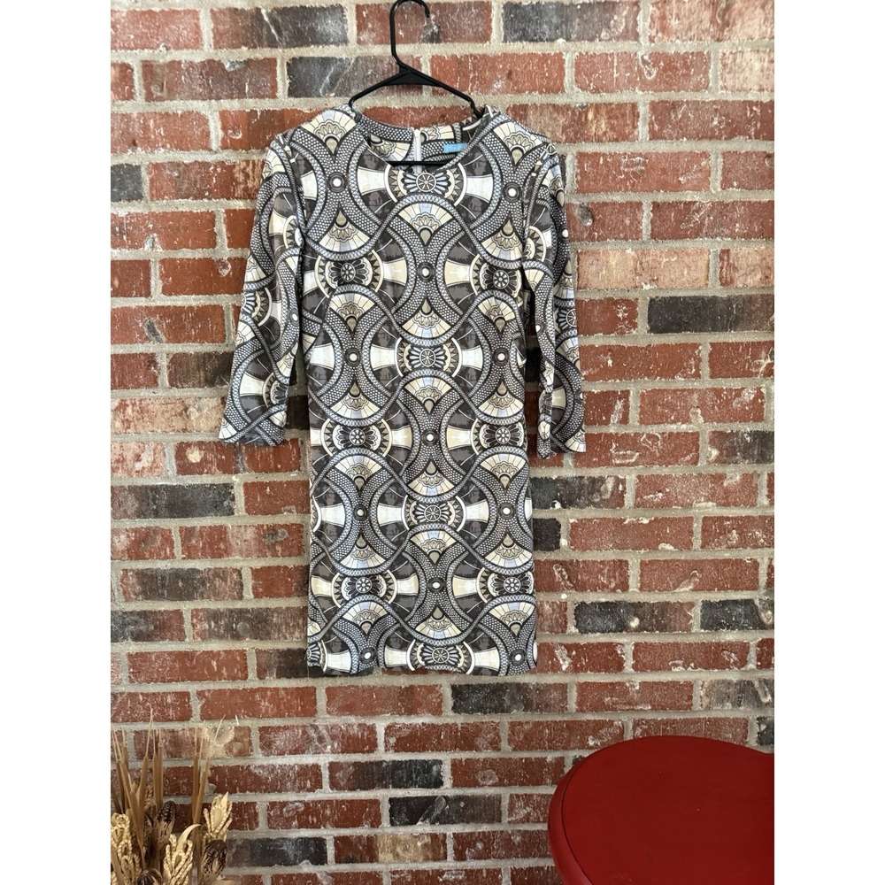 J McLaughlin Devon Dress XS 3/4 Sleeve Knee Length Catalina‎ Landsale